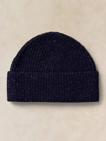 White Stuff Nep Rib Fisherman Beanie Dark Navy