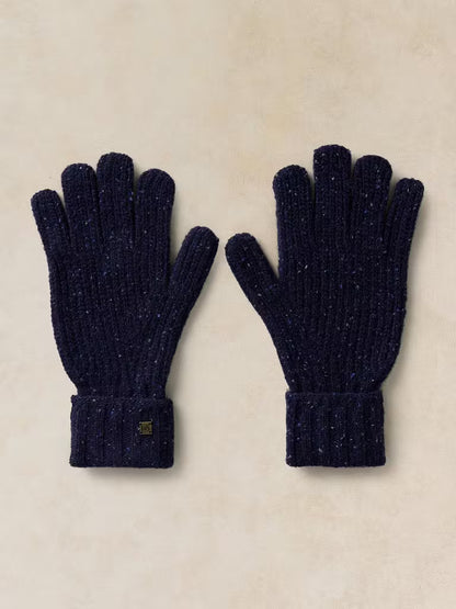White Stuff Nep Rib Gloves Dark Navy