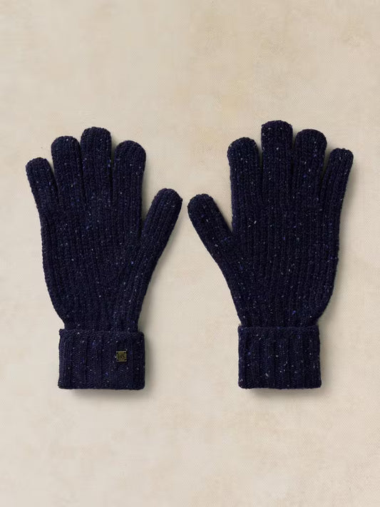 White Stuff Nep Rib Gloves Dark Navy