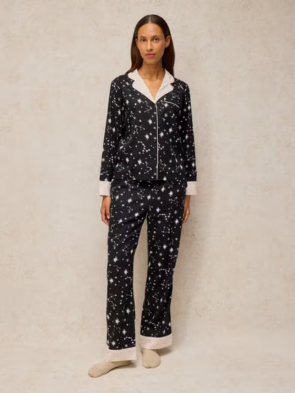 White Stuff Nina PJ Bottom Black Print