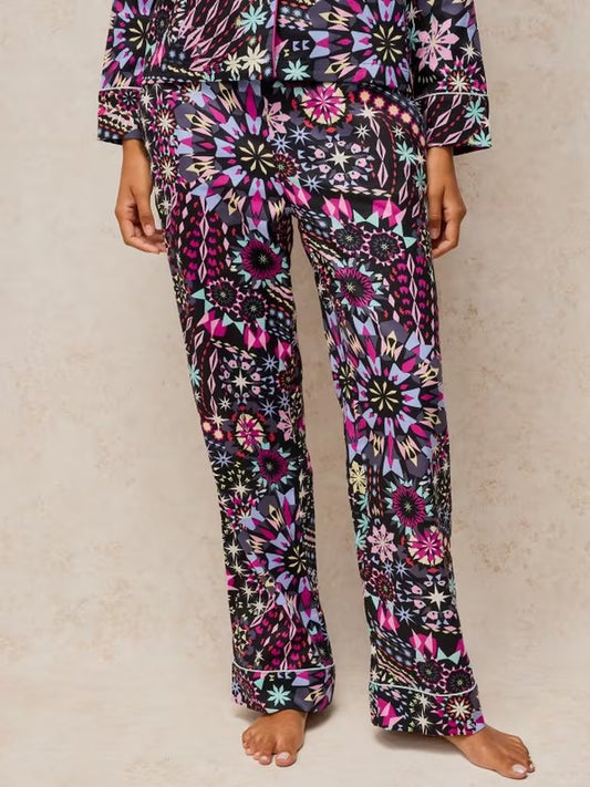 White Stuff Nina PJ Bottom Black Print