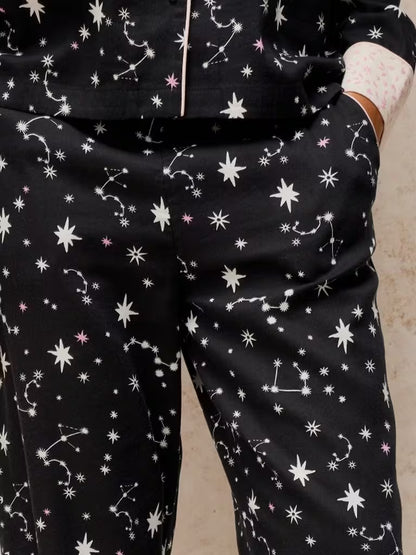 White Stuff Nina PJ Bottom Black Print