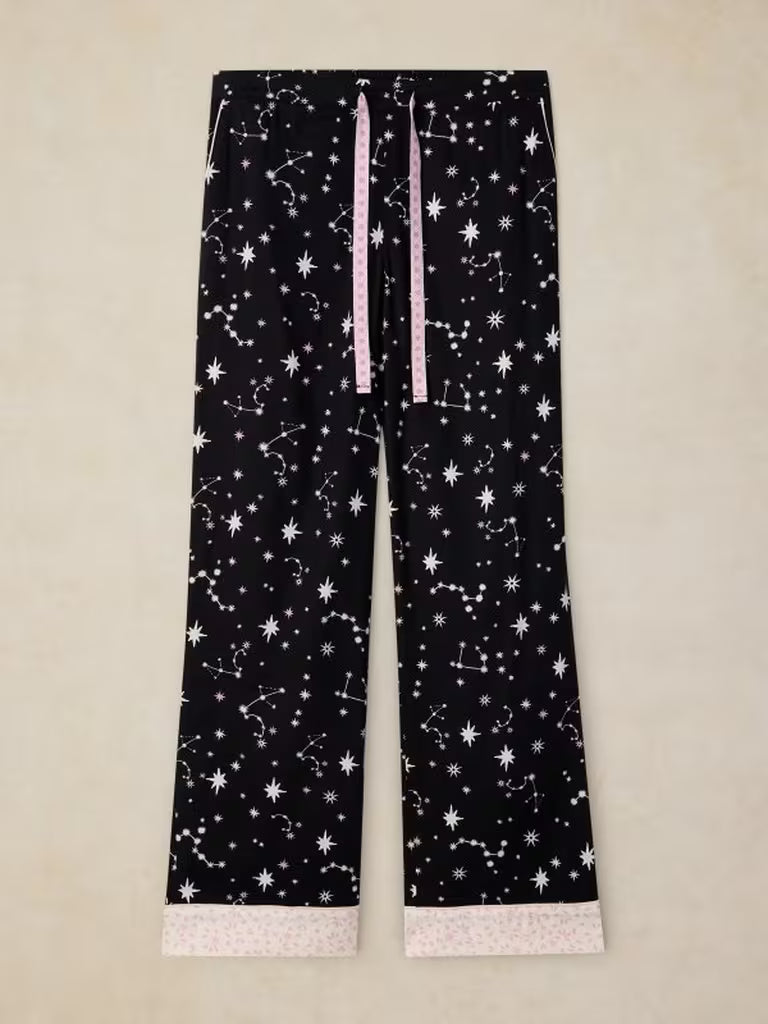 White Stuff Nina PJ Bottom Black Print