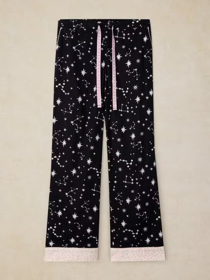 White Stuff Nina PJ Bottom Black Print