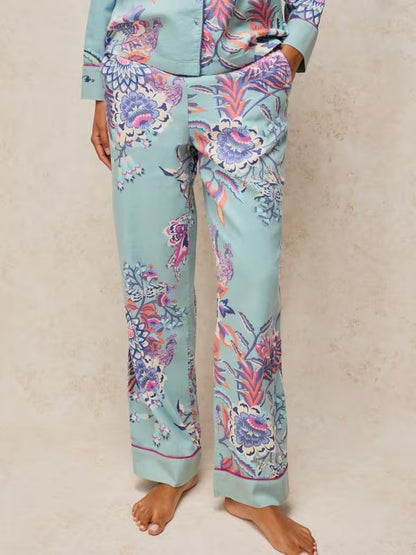 White Stuff Nina PJ Bottom Blue Print
