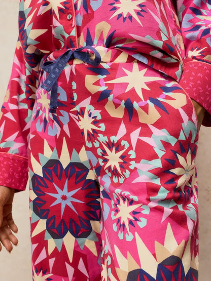 White Stuff Nina PJ Bottom Red Print