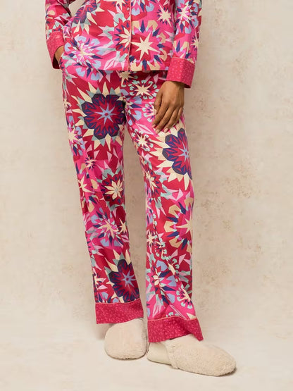 White Stuff Nina PJ Bottom Red Print