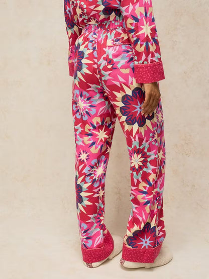 White Stuff Nina PJ Bottom Red Print
