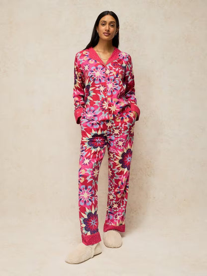 White Stuff Nina PJ Bottom Red Print