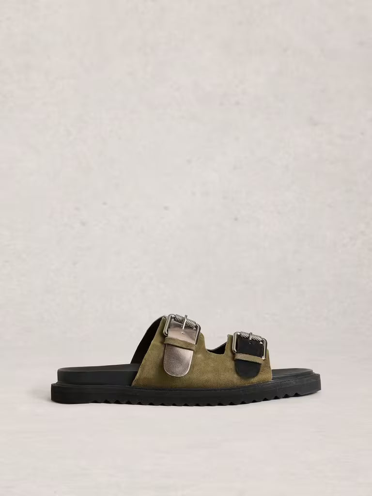 White Stuff Patty Footbed Black womens sandals the Patty footbed sandals are like that, but for your feet. Dreamy. Colour: Black Material: Upper: Hairon & Sheep Leather, Lining: Sheep Leather, Sole: EVA