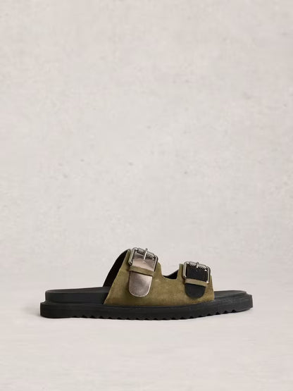 White Stuff Patty Footbed Black womens sandals the Patty footbed sandals are like that, but for your feet. Dreamy. Colour: Black Material: Upper: Hairon & Sheep Leather, Lining: Sheep Leather, Sole: EVA