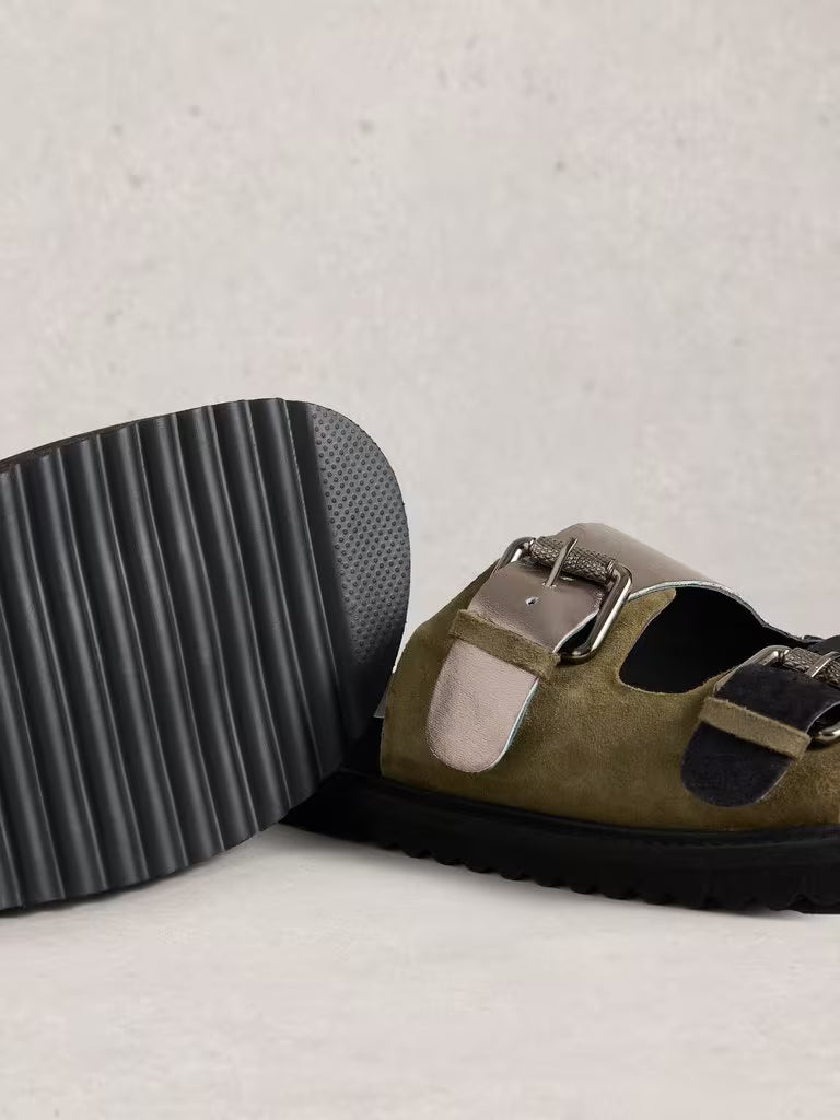 White Stuff Patty Footbed Black