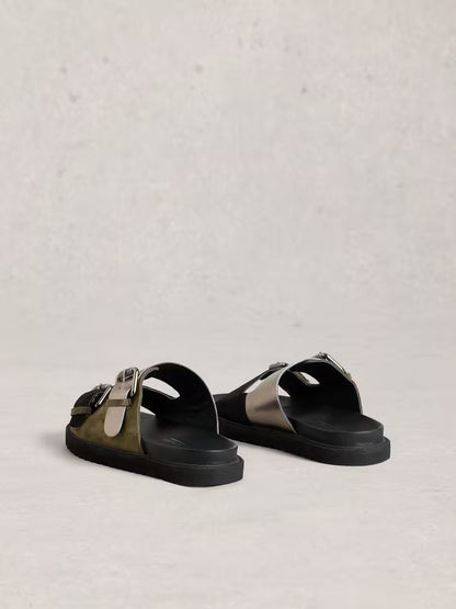 White Stuff Patty Footbed Black