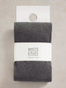 White Stuff Patty Plain Versatile Cotton Tights Charcoal Grey