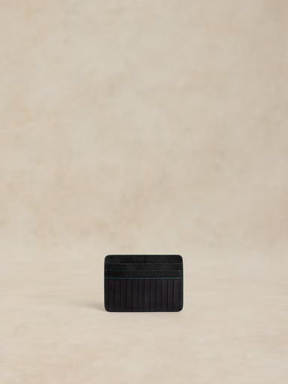 White Stuff Stanny Leather Card Holder Pure Black