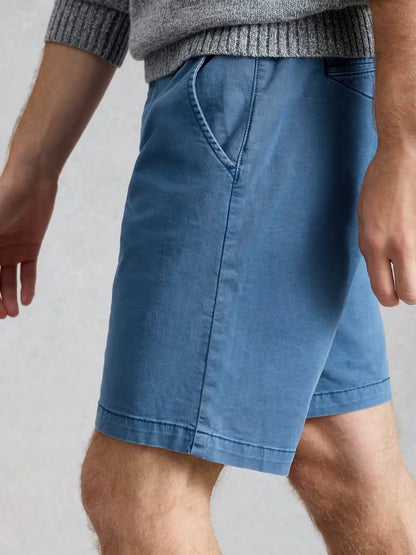 White Stuff Sutton Chino Short Organic Indigo Blue