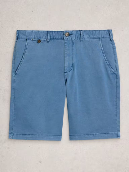 White Stuff Sutton Chino Short Organic Indigo Blue