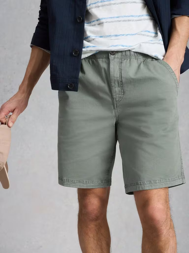 White Stuff Sutton Drawstring Shorts Light Green