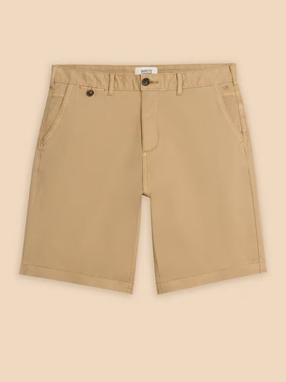 White Stuff Sutton Organic Chino Shorts Light Natural