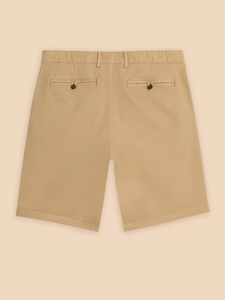 White Stuff Sutton Organic Chino Shorts Light Natural