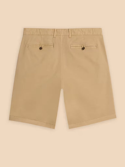 White Stuff Sutton Organic Chino Shorts Light Natural