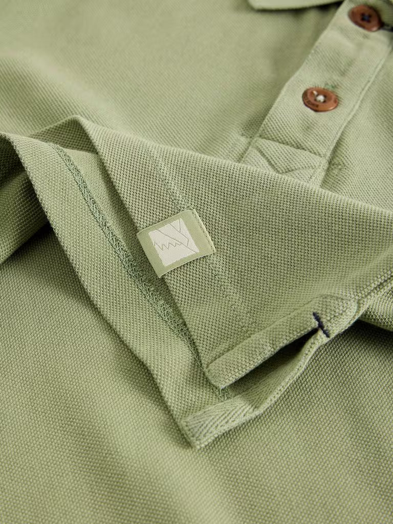 White Stuff Utility Short Sleeve Polo Light Green