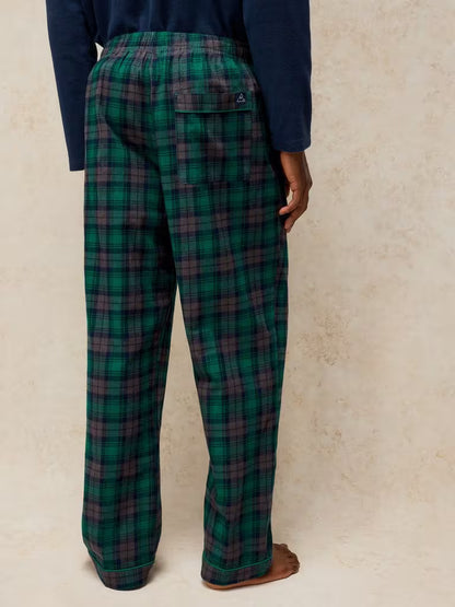 White Stuff Wells Check PJ Bottom Green Multi