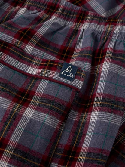 White Stuff Wells Check PJ Bottom Plum Multi