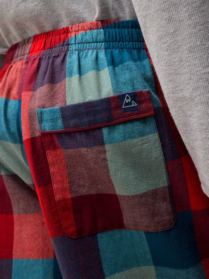White Stuff Wells Check PJ Bottom Red Multi