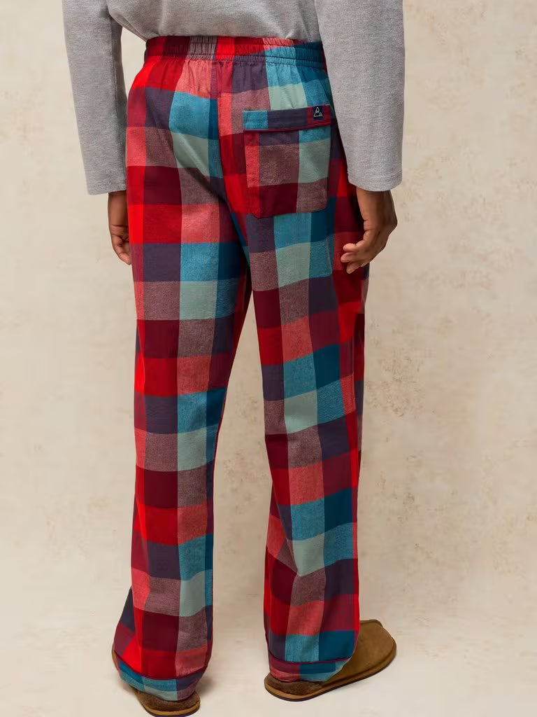 White Stuff Wells Check PJ Bottom Red Multi