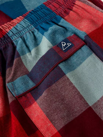 White Stuff Wells Check PJ Bottom Red Multi