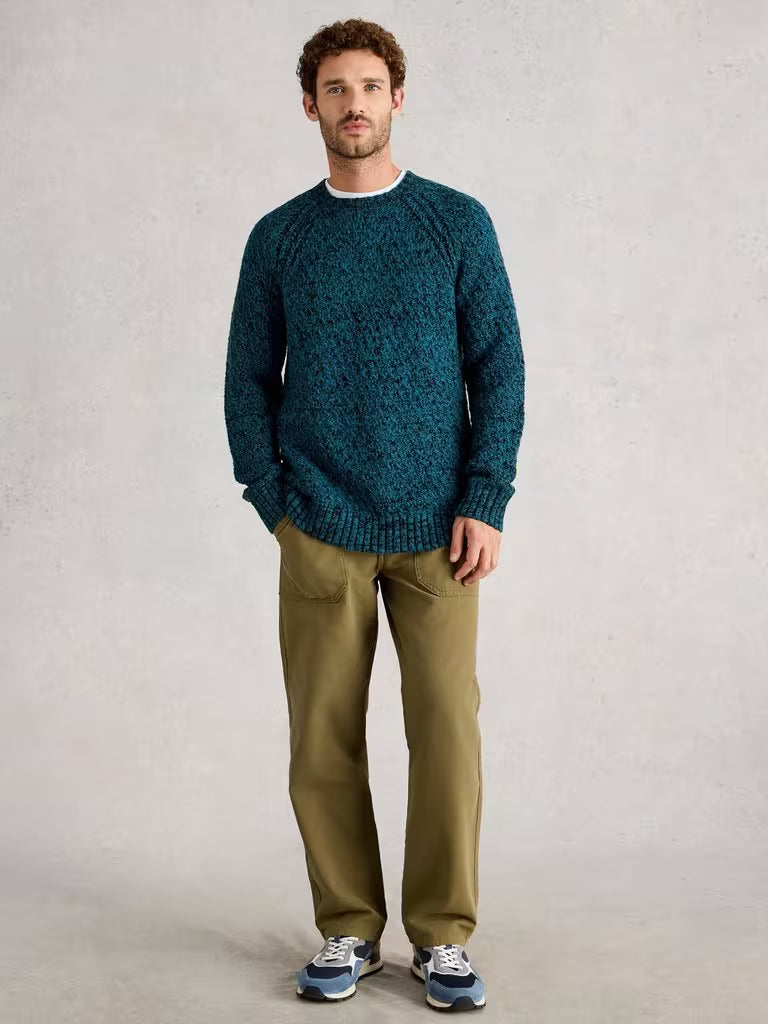 White Stuff Albany Twisted Crew Neck Blue