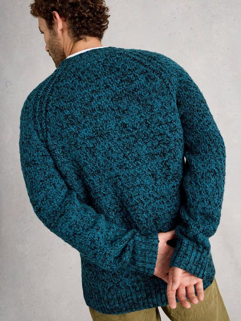 White Stuff Albany Twisted Crew Neck Blue