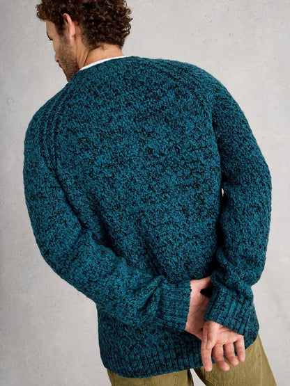 White Stuff Albany Twisted Crew Neck Blue