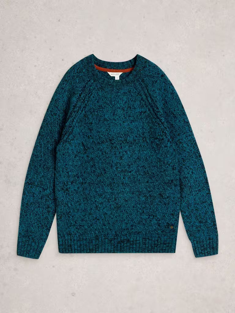 White Stuff Albany Twisted Crew Neck Blue