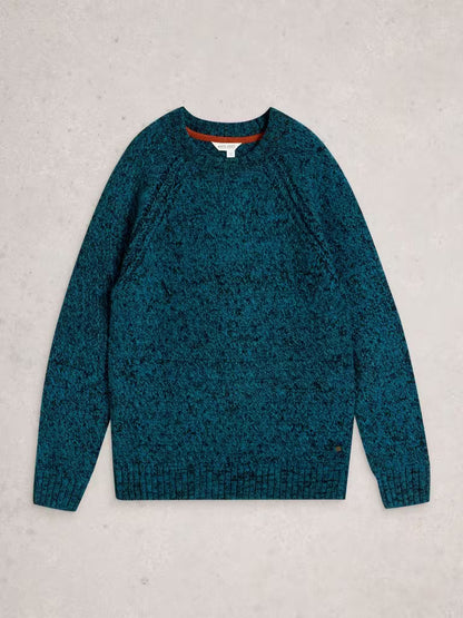 White Stuff Albany Twisted Crew Neck Blue