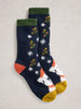 White Stuff Christmas Dog Cabin Socks