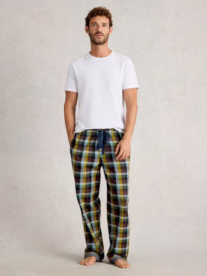White Stuff Flannel Moorland PJ Trousers Green