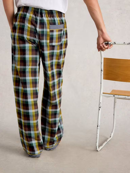 White Stuff Flannel Moorland PJ Trousers Green