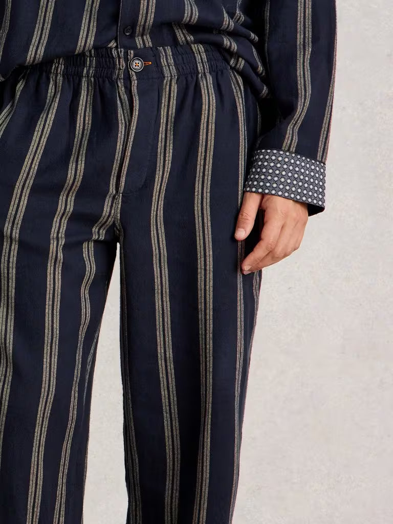 White Stuff Flannel Moorland PJ Trousers Navy