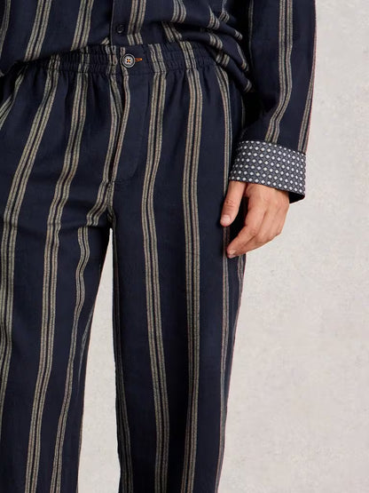 White Stuff Flannel Moorland PJ Trousers Navy