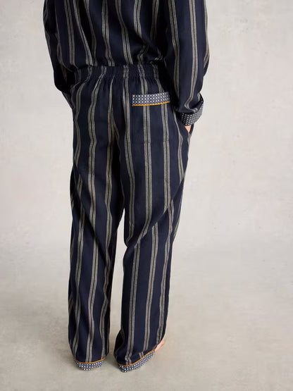 White Stuff Flannel Moorland PJ Trousers Navy
