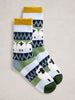 White Stuff Fluffy Sheep Cabin Socks Blue