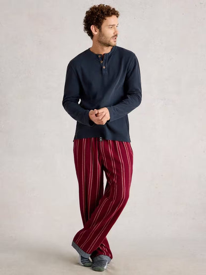 White Stuff Helston Waffle Henley Dark Navy