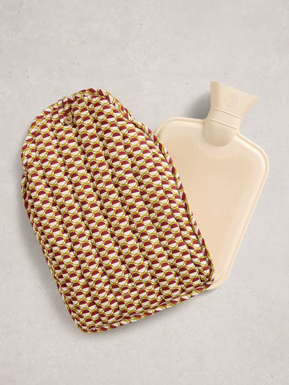 White Stuff Hot Water Bottle Reversible Red