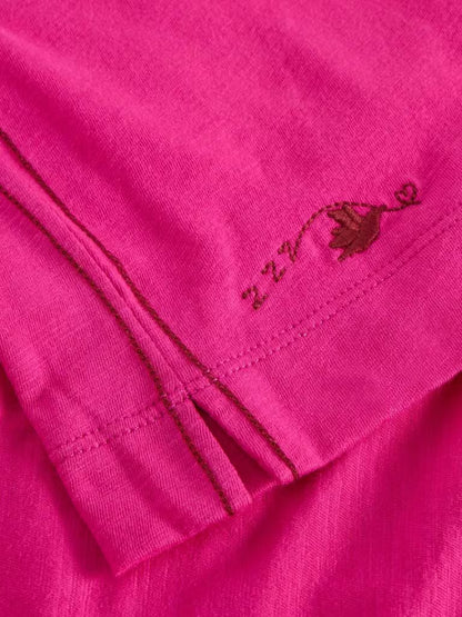 White Stuff Mia Boxy Tee Bright Pink