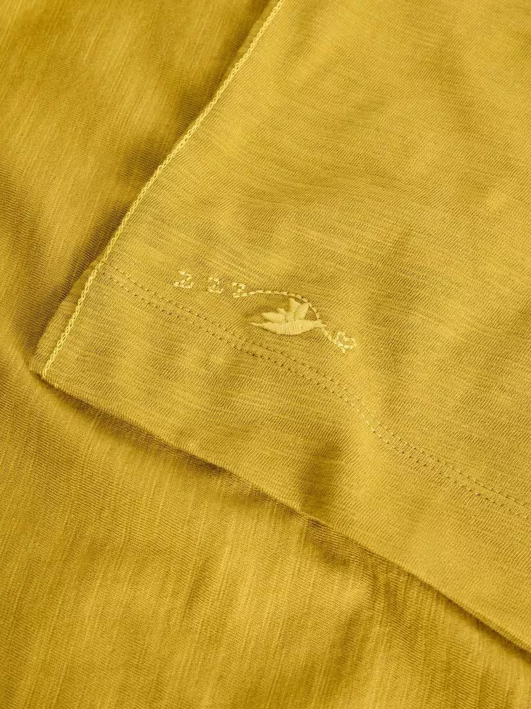 White Stuff Mia Boxy Tee Mid Chartreuse