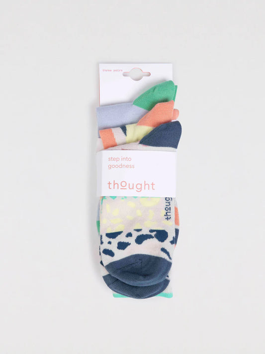 Thought Alba Bamboo Abstract Pack Of Socks. Designer socks. Bamboo Socks. Womens Socks
