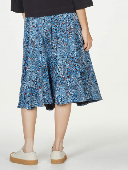 Thought Saraband Printed Tencel™ Bamboo Flared A-Line Skirt