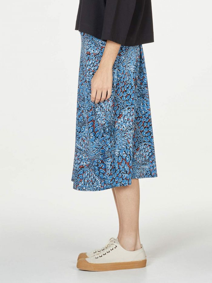 Thought Saraband Printed Tencel™ Bamboo Flared A-Line Skirt
